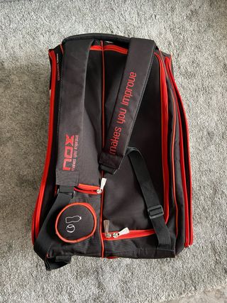 Maleta Padel NOX Tapia Negra/Roja