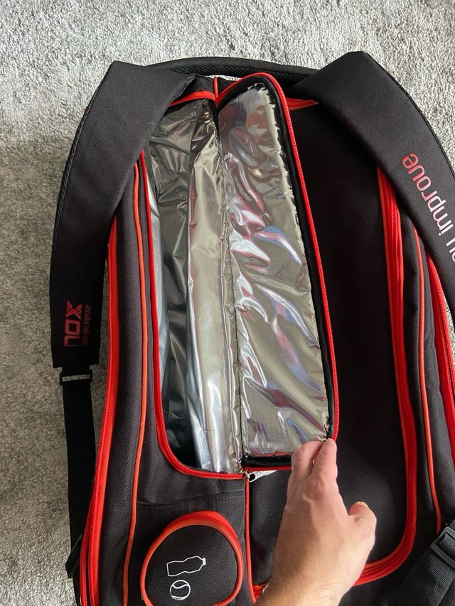 Maleta Padel NOX Tapia Negra/Roja