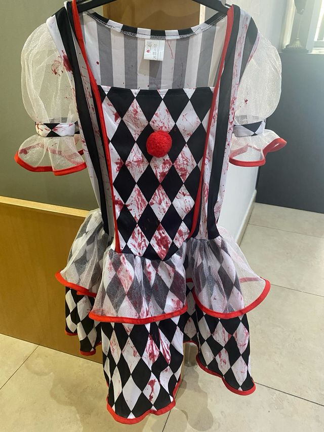 Disfraz Arlequín Asesino Talla de la 8-10años