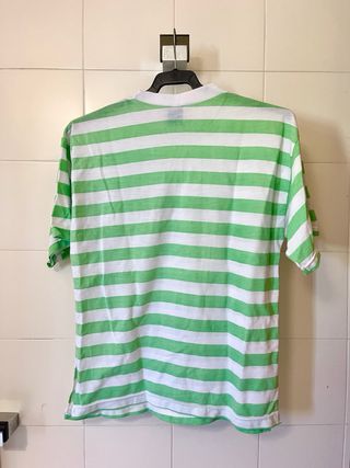 Camiseta Vintage Rayas Verdes y Blancas