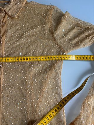 Camicia Donna Paillettes Oro