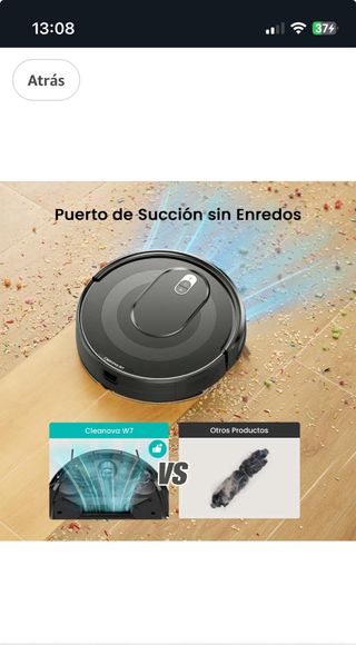 Robot Aspirador y Fregasuelos W7 •PRECINTADO•