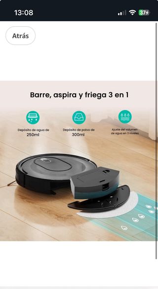 Robot Aspirador y Fregasuelos W7 •PRECINTADO•