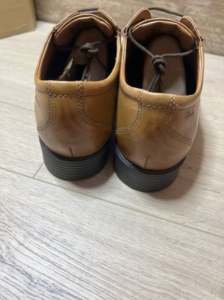 Clarks Whiddon Cap Zapatos Piel Marrón Talla 45