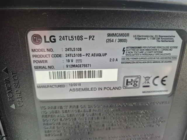 Monitor LG Negro
