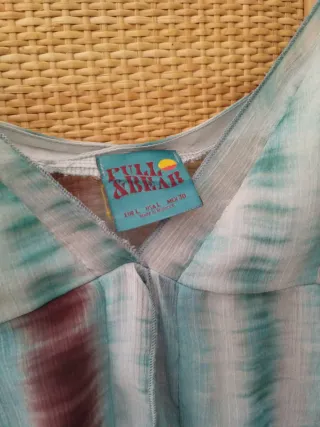 Blusa Pull&Bear Talla L Estampado Tie-Dye