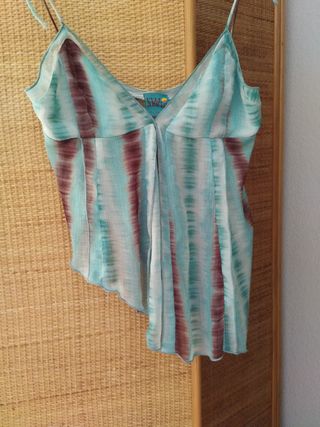 Blusa Pull&Bear Talla L Estampado Tie-Dye