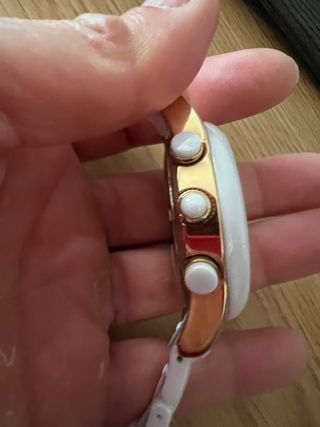 Reloj Folli Follie Cerámica Blanca y PVD oro rosa