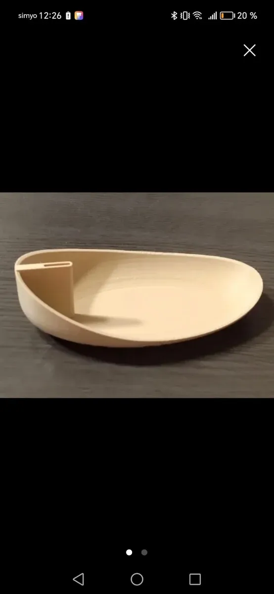 Porta incienso de plástico beige