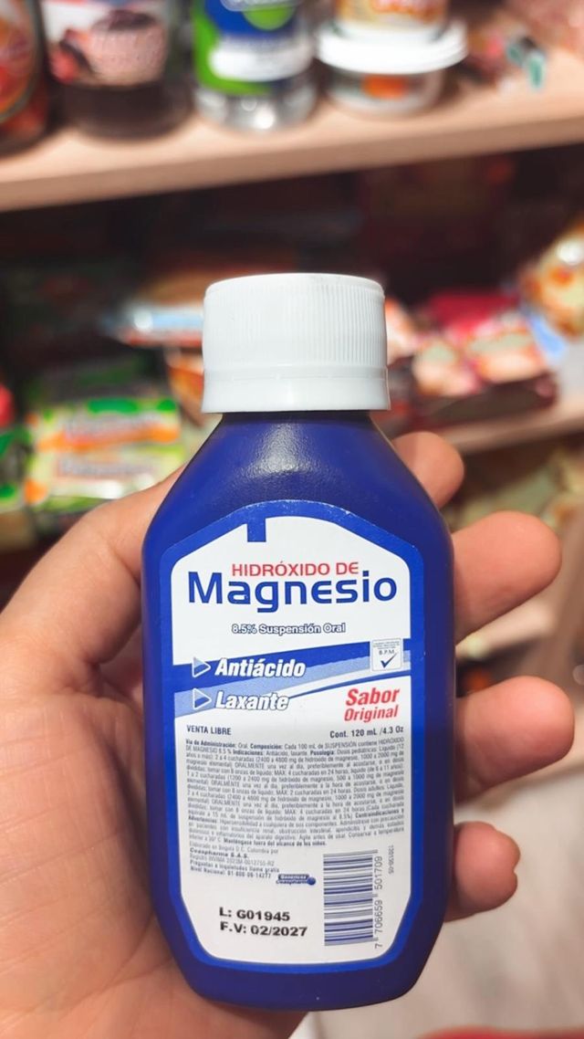 leche magnesia laxante