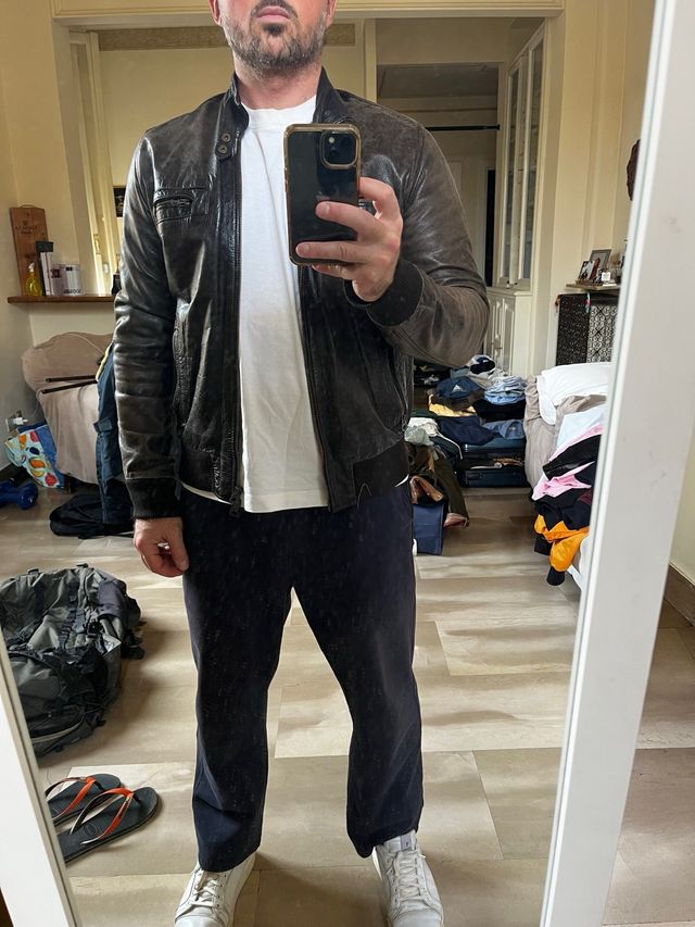 Giacca in vera pelle artigianale, morbidissima