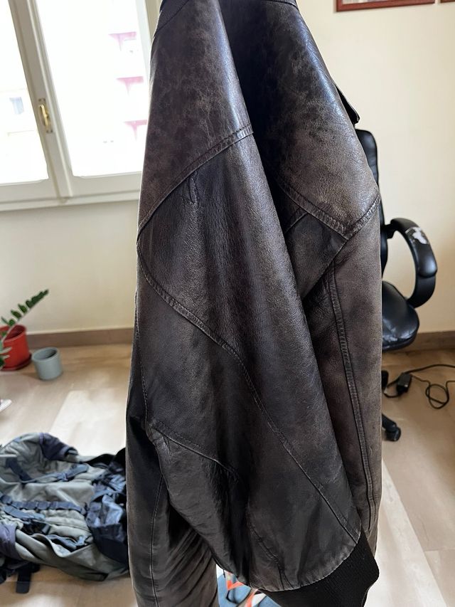 Giacca in vera pelle artigianale, morbidissima