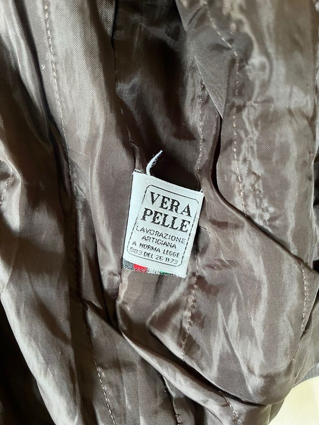 Giacca in vera pelle artigianale, morbidissima