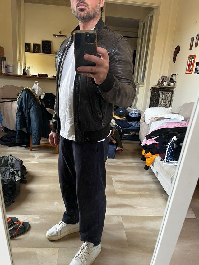 Giacca in vera pelle artigianale, morbidissima