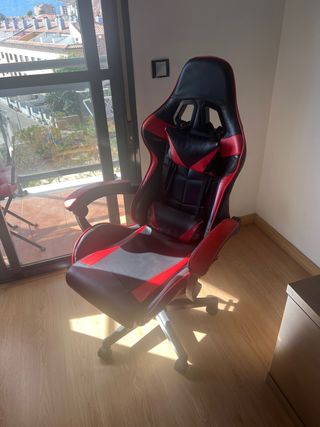 Silla Gaming Negra y Roja