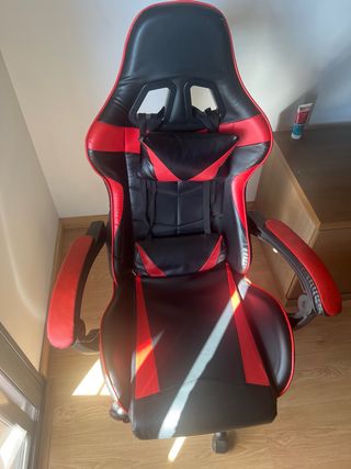 Silla Gaming Negra y Roja