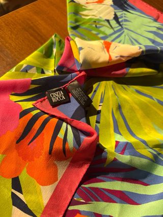 Foulard in seta Cinzia Rocca fantasia floreale