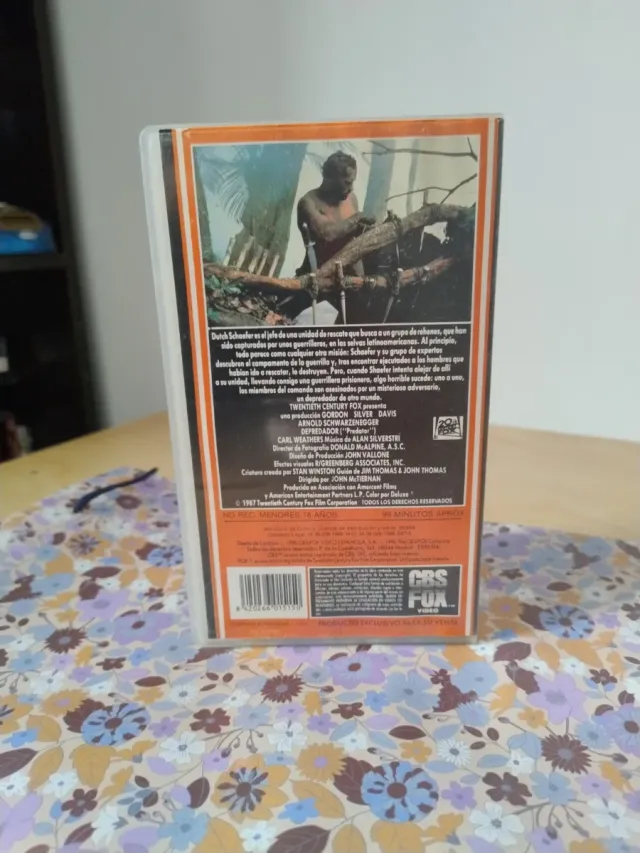 Depredador VHS Película Acción/Ciencia Ficción