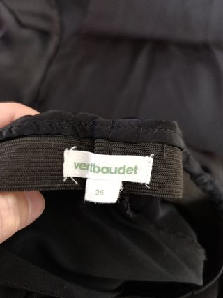 Falda larga satinada negra