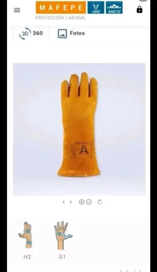 4 Pares Guantes Soldar Talla 9