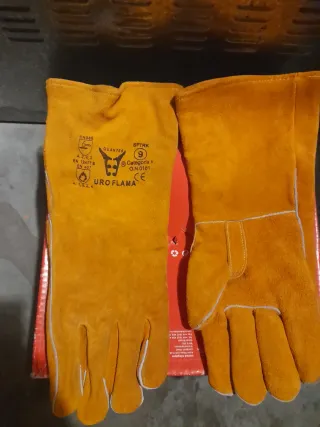 4 Pares Guantes Soldar Talla 9