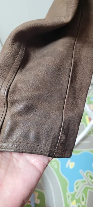 Cazadora Cuero Vintage años 90 