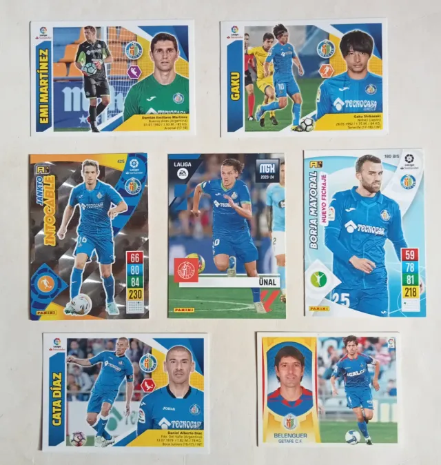 100 cromos fútbol Panini Getafe CF