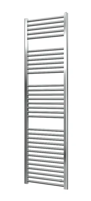 Scaldasalviette cromato con valvole