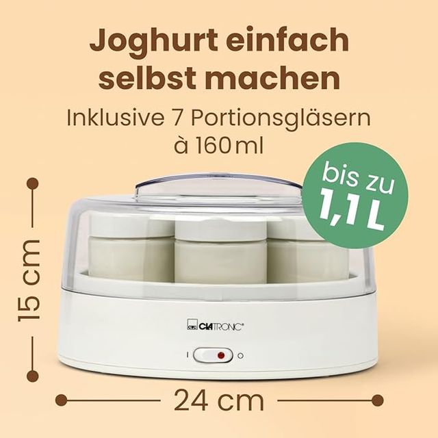 Sconto sulla macchina per yogurt Clatronic JM 3344 - alta qualità