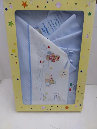 Coordinato culla lenzuolino + federa + sotto