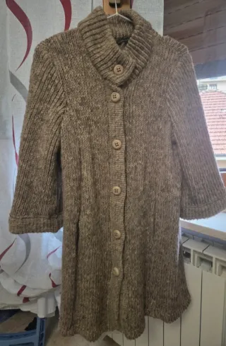 Cardigan donna beige/marrone