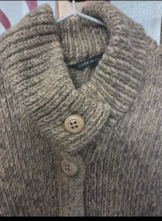 Cardigan donna beige/marrone