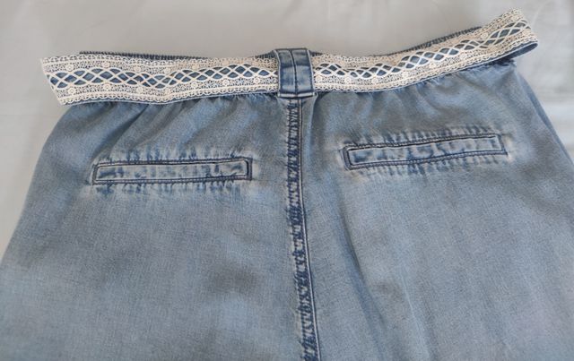 Pantalón fino Encuentro Jeans azul talla 38