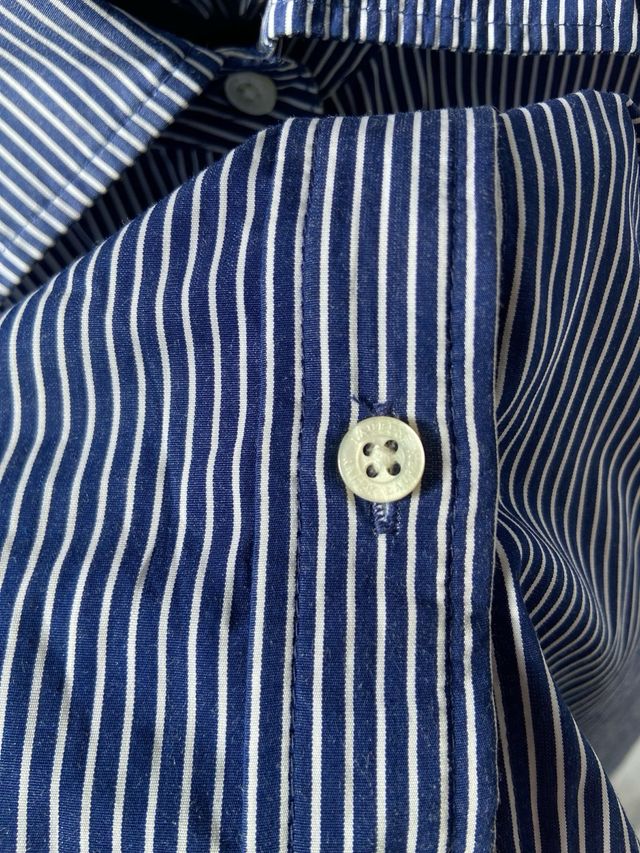 Camisa Ralph Lauren Rayas Azul y Blanca