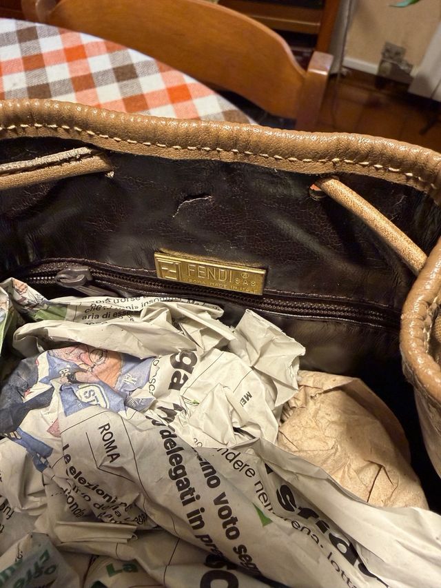 Secchiello Fendi vintage monogram