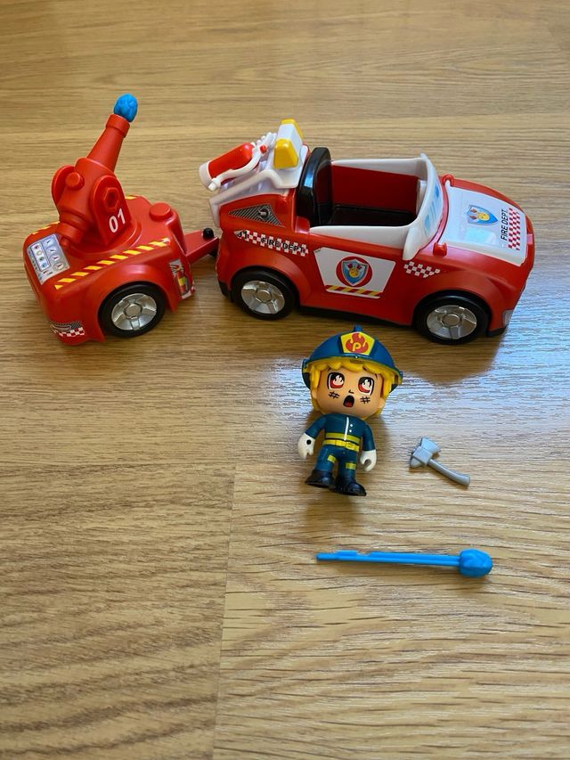 Coche Bomberos Pinypon Action con Figura
