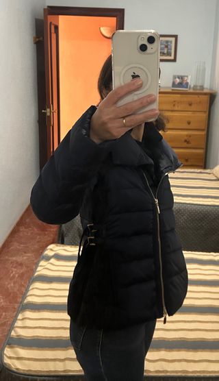 Chaqueta acolchada azul Purificación Garcia