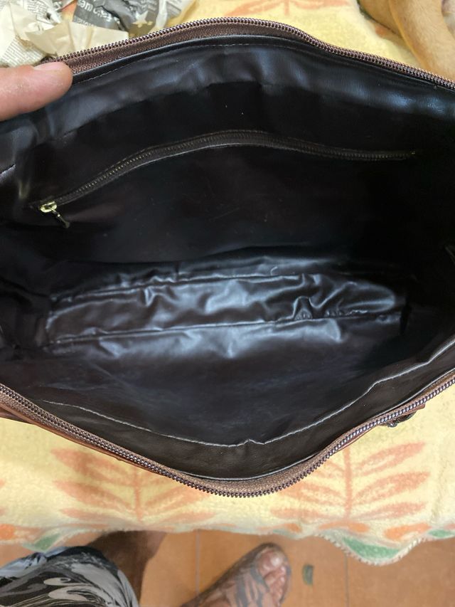 Borsa pelle vintage patchwork