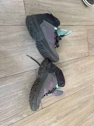 Botas Chirucas Invierno Escalada Morado/Turquesa