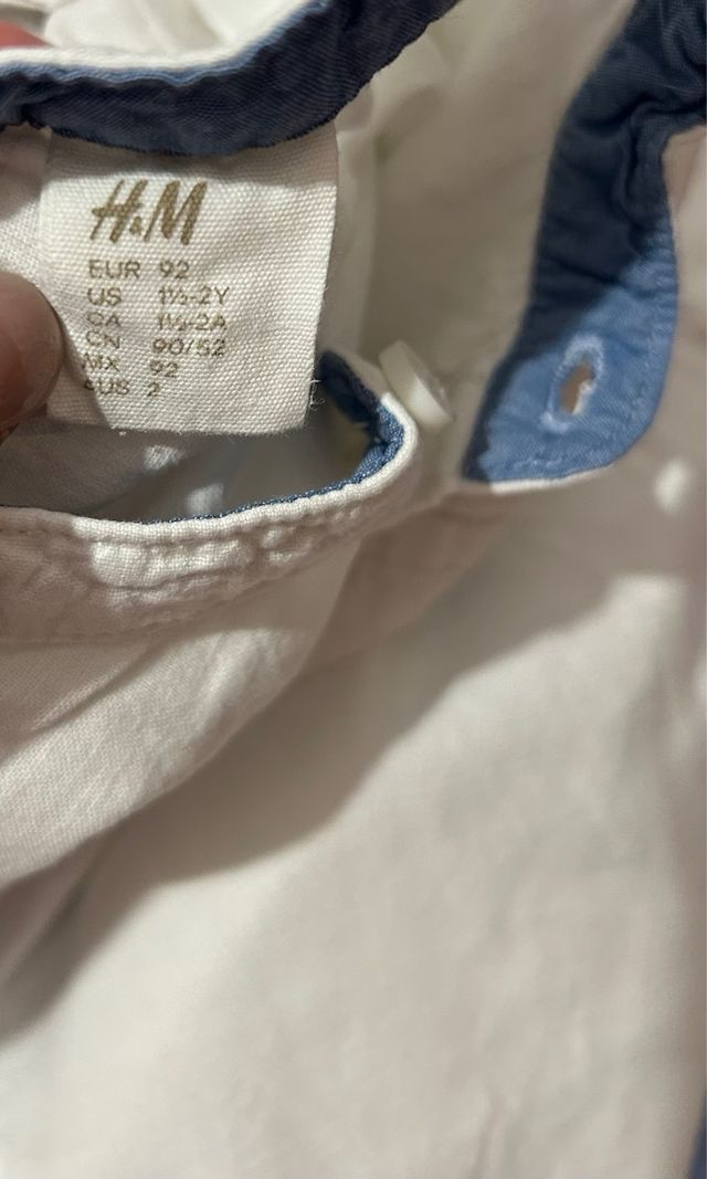 Camisa blanca manga larga