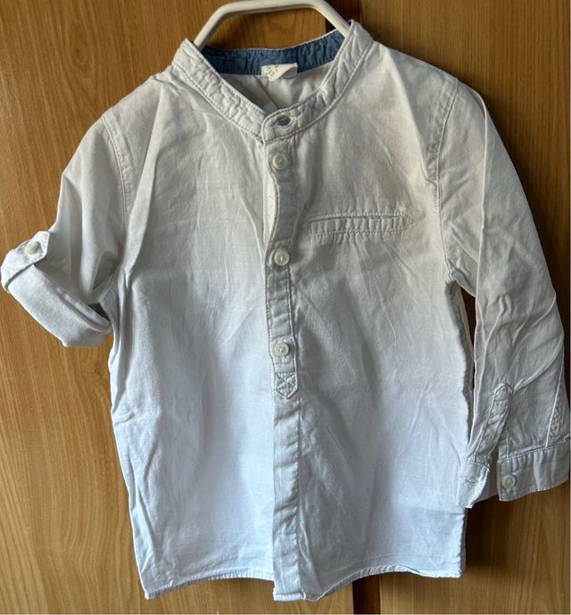 Camisa blanca manga larga