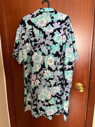 Conjunto floral casaca y falda hecho a mano