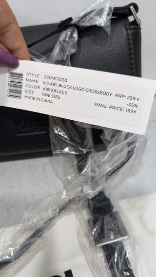 Bolso Karl Lagerfeld Negro Pequeño