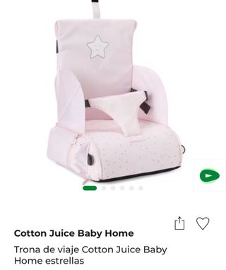 Trona portátil cotton juice estrellas azul