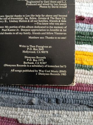 Vinilo Thee Fourgiven