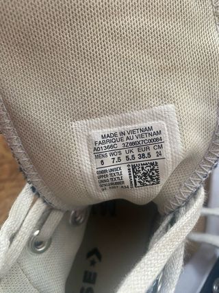 Zapatillas Converse altas azul marino