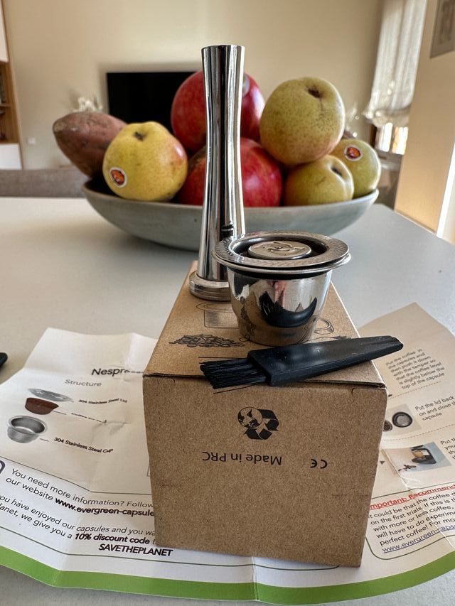 Cápsula reutilizable Evergreen para Nespresso