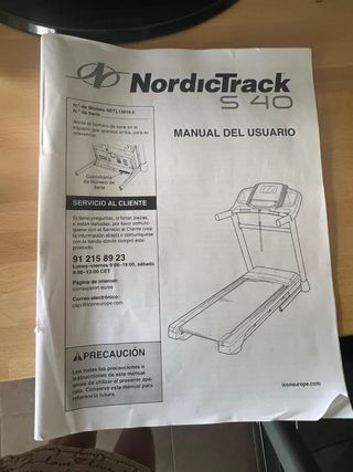 Cinta de Correr NordicTrack S40