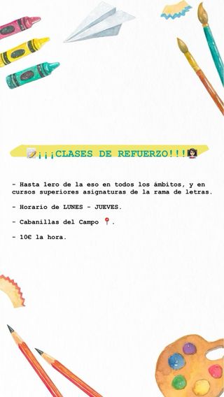 Clases particulares.