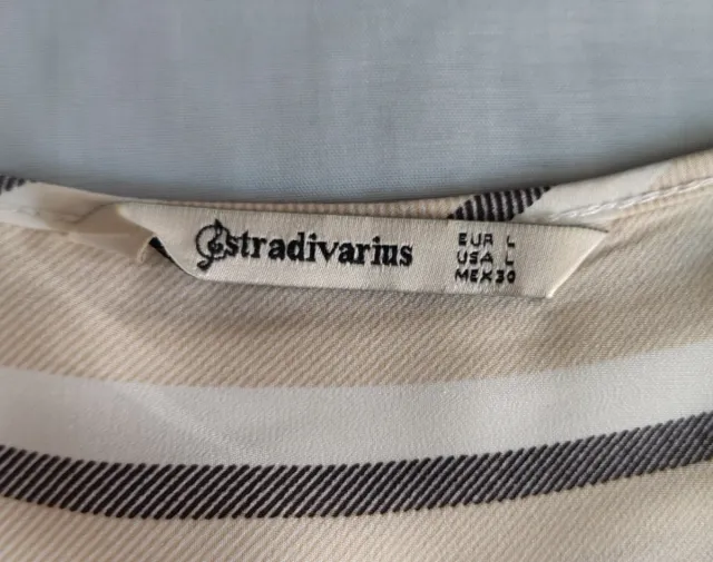 Blusón Rayas Stradivarius Talla L